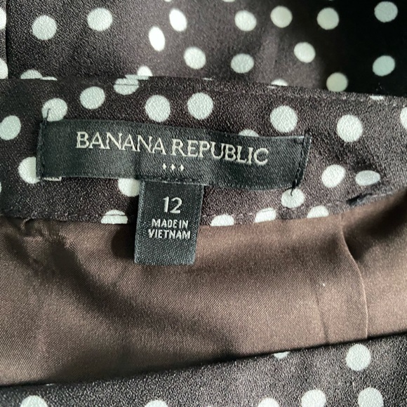 Banana Republic Polka Dot Skirt Size 12 - Picture 2 of 7